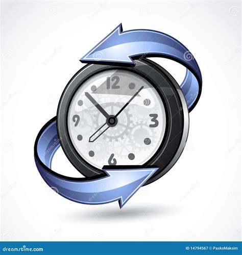 Turning Back Time Stock Vector Illustration Of Isolated 14794567