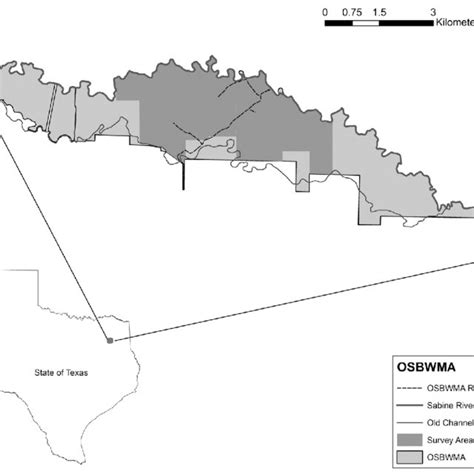 Location Of Old Sabine Bottom Wildlife Management Area Osbwma On The