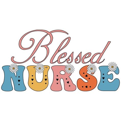 Premium Vector Blessed Nurse Retro Nurse Sublimation T Shirt Design