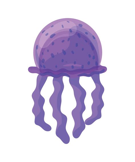 Vector illustration of Jellyfish 19021557 Vector Art at Vecteezy