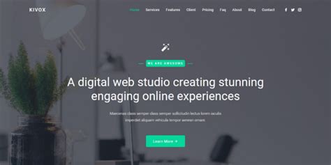 Kivox Landing Page Template