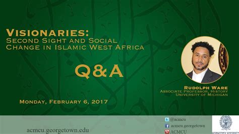 Q A Visionaries Second Sight And Social Change In Islamic West