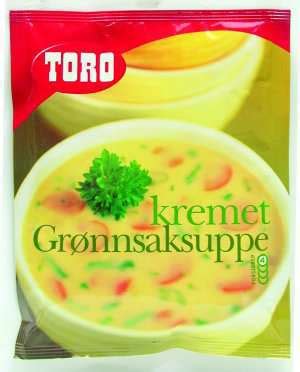 Toro Rett I Koppen Fyldig Suppe Med Kylling Og Nudler Med