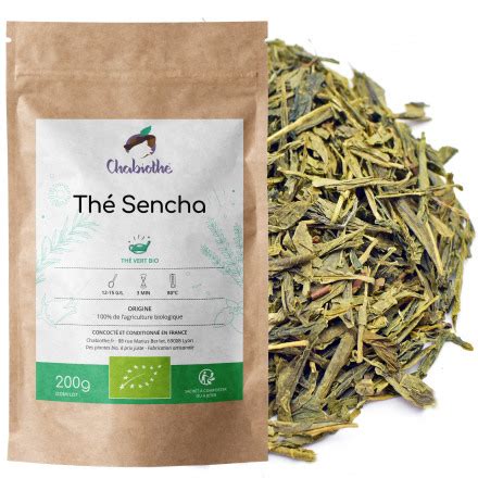 Th Vert Bio Sencha De Chine En Vrac G Ou Kg