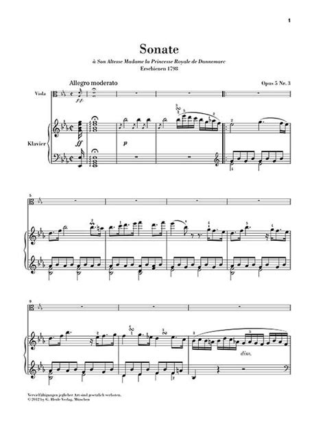 Johann Nepomuk Hummel Sheet Music For Viola Buy Online