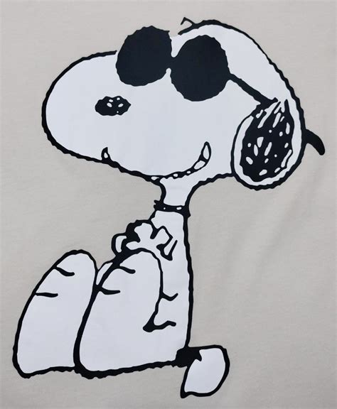 H M Peanuts Joe Cool Snoopy Nude Tshirt Men S Fashion Tops Sets Tshirts Polo Shirts On