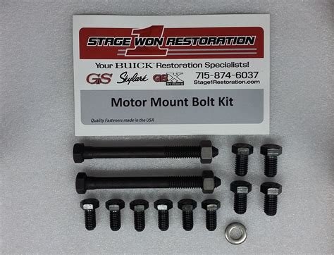 Motor Mount Bolt Kit Stagewonrestoration