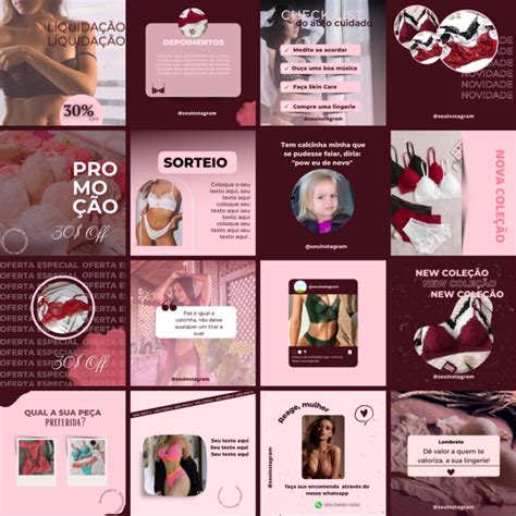 Pack Canva Lingerie Canva Edit Veis