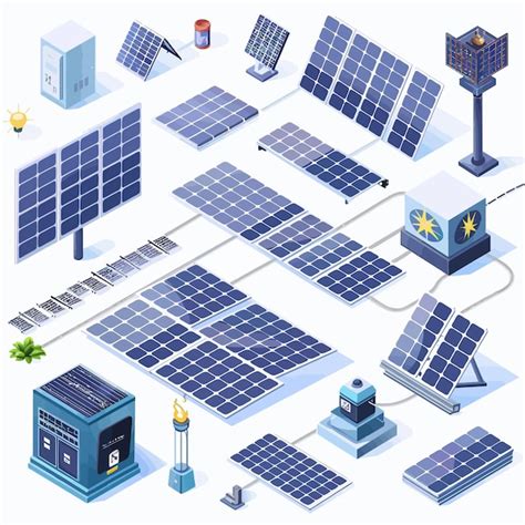 Premium Vector Solar Energy Equipment System Vector