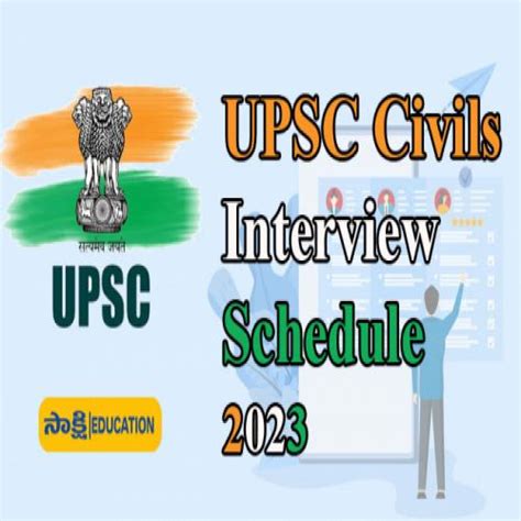 Upsc Civils Interview Schedule 2023 Out Sakshi Education