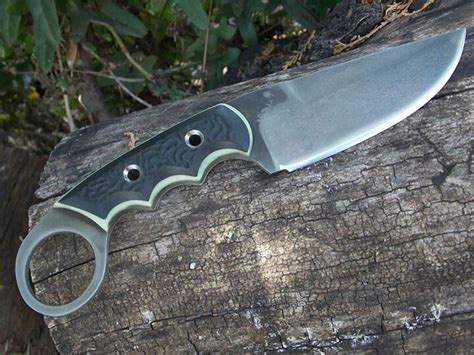 Moon Glow Custom Angel Fire Knives Karambit D2 Steel Moon Glow And