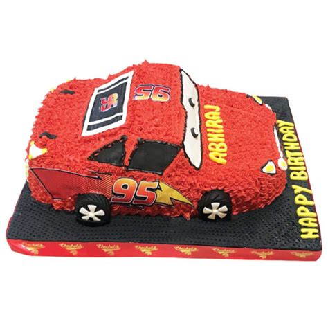 Lightning McQueen Car Cake – Order Online Cake: Chandigarh, Panchkula ...