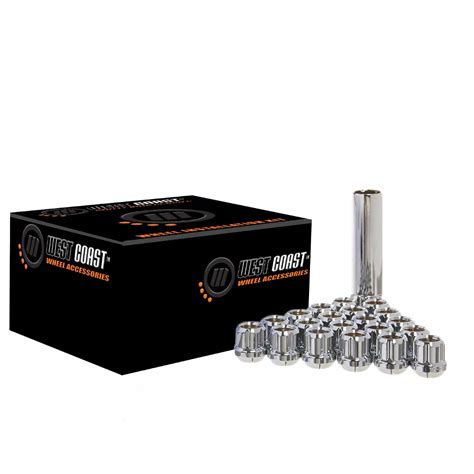 Tundra Chrome Open Acorn Spline Lug Nuts M14x1 5 Set Of 20 07 21