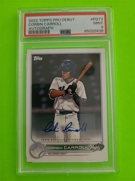 2022 Topps Pro Debut Autographs PD 73 Corbin Carroll AU RC For