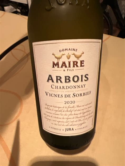 Domaine Maire Arbois Vignes De Sorbief France Jura Arbois