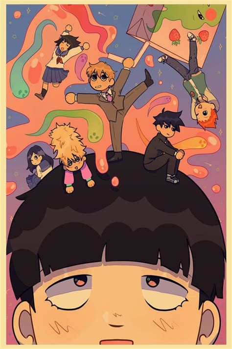 Mob Psycho 100 Anime Poster Music Anime Tv Anime Poster Etsy