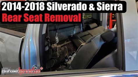 2014 2018 Silverado Sierra K2XX Rear Seat Removal AnthonyJ350 YouTube