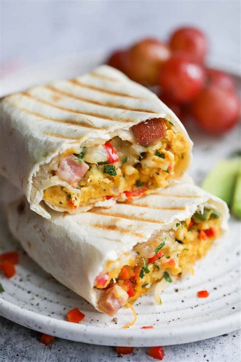 Denver Omelet Breakfast Burrito - The Real Food Dietitians