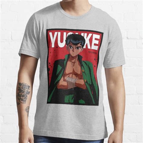 Yusuke Yu Yu Hakusho Red Comic Design T Shirt For Sale By Ikaxii