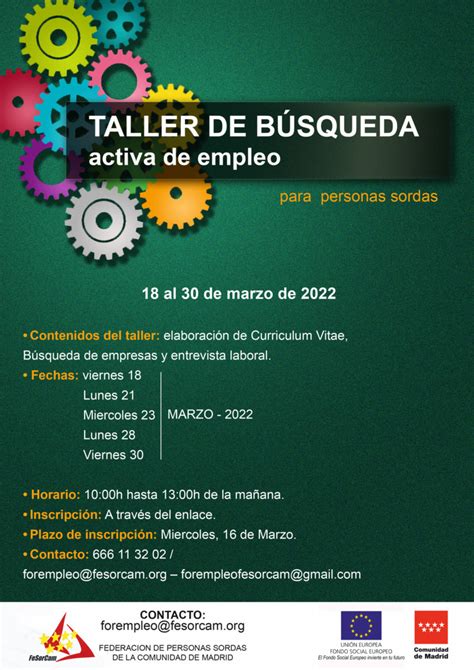 Taller de Búsqueda activa de empleo FeSorCam