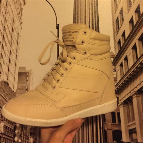 Shoes Nude And White Sneaker Wedge Used Twice Poshmark