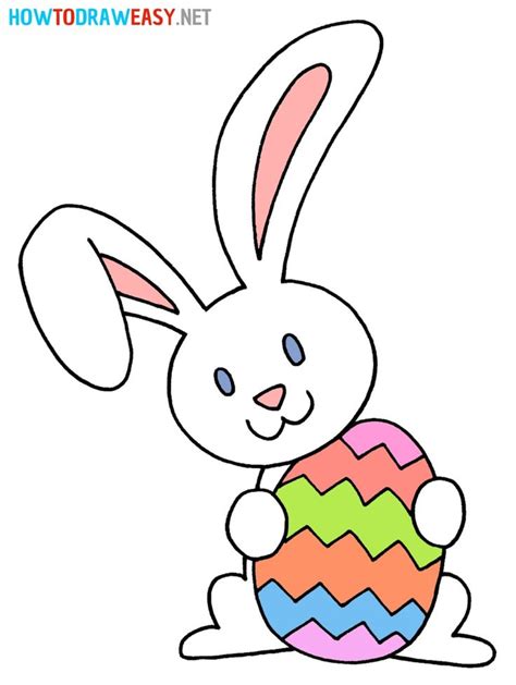 The Easter Bunny Drawing | Bunny drawing, Kids art projects, Cute ...