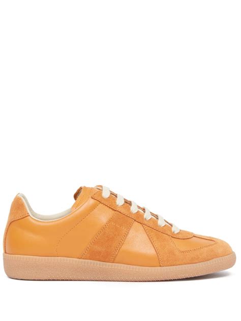 Maison Margiela Replica Low Top Leather Sneakers Farfetch