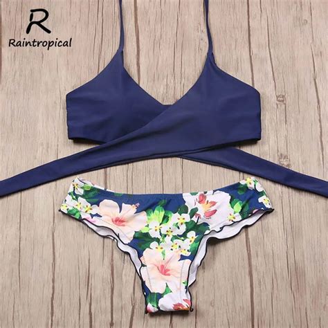 Traje de baño brasileño 2018Sexy cruzado para mujer traje de baño juego de bikini estilo push up