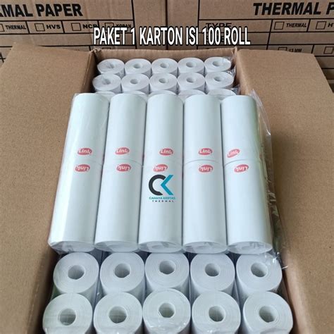 Jual KERTAS STRUK THERMAL EDC LOGO LINK 57X30 MM COCOK UNTUK AGEN