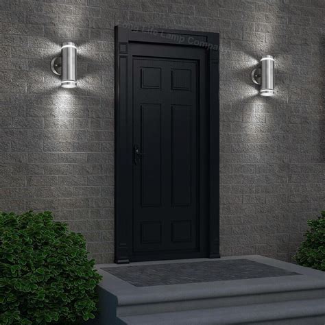 Led Stainless Steel Outdoor Double Wall Light Ip Garden Up Down Lamp