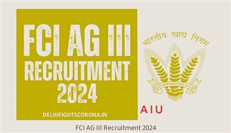 FCI Assistant Grade III Recruitment 2024 Eligibility Vacancy Apply