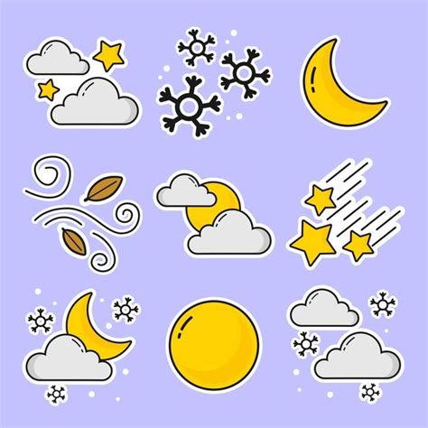 Premium Vector | Weather effects collection