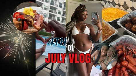 4th OF JULY VLOG ღ Grwm Breakfast Cookout Pool More YouTube