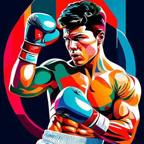 Premium Vector Boxing Ring Champion Graphic