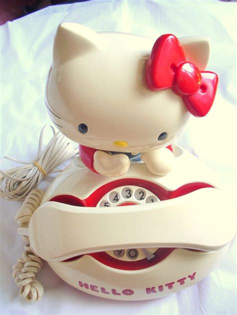 Rare1980svintage Hello Kitty Dial Telephone Red Japan Limited