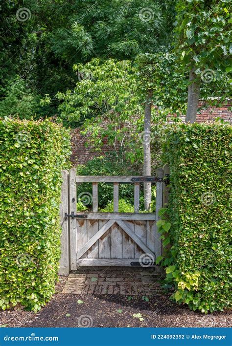 A Weathered Gate High Up On Cornish Moorland Stock Photography