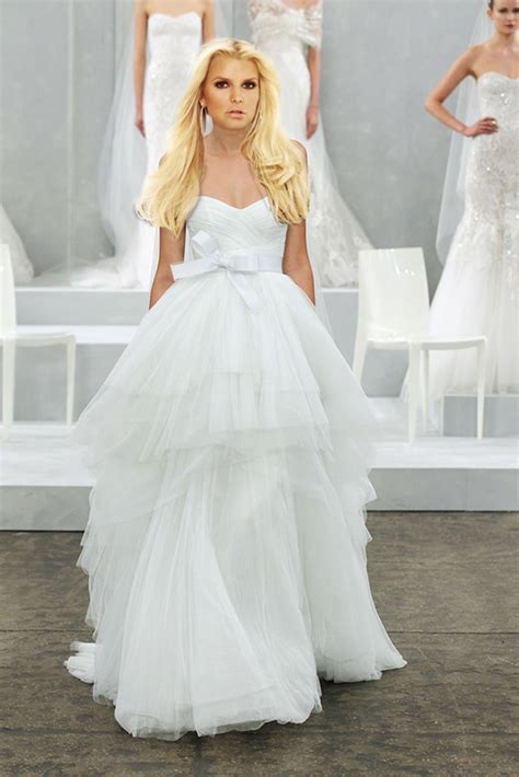 Jessica Simpson Wedding Dress Pictures Celebrity Weddings Glamour