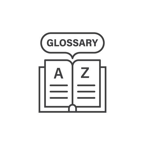 Glossary book icon in flat style. Guidebook encyclopedia vector ...