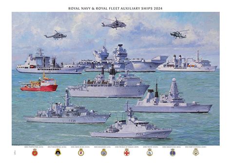 Royal Navy and Royal Fleet Auxiliary Ships 2024 - Etsy