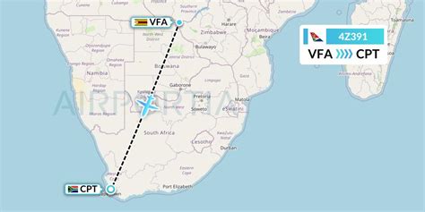 4Z391 Flight Status Airlink Victoria Falls To Cape Town LNK391