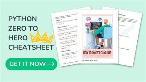 The ULTIMATE Python Zero To Hero Cheatsheet
