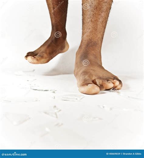 Stepping on Glass stock image. Image of hairy, risk, fragment - 40669659