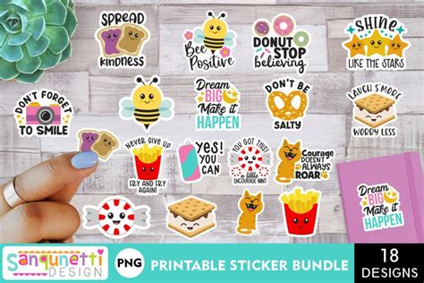 Cute Positivity Sticker Bundle