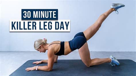 30 MIN KILLER Lower Body HIIT Workout No Repeat No Equipment