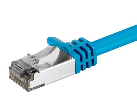 Monoprice Cat Ft Blue Patch Cable Double Shielded S Ftp Awg