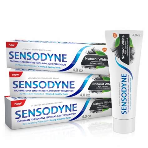 Sensodyne Natural Whitening Charcoal Toothpaste, 1 Count - Kroger