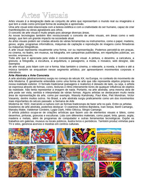 Artes 7 Ano | PDF | Arte abstrata | Estética