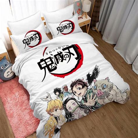 Anime Demon Bedding Set De Mon Slay Er Bedding Etsy