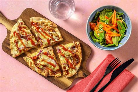 Bbq Chicken Flatbread Pizzas Recipe Hellofresh