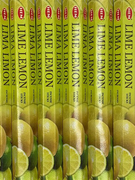 Hem Lime Lemon Incense Sticks 20406080100 Or 120 Sticks Etsy